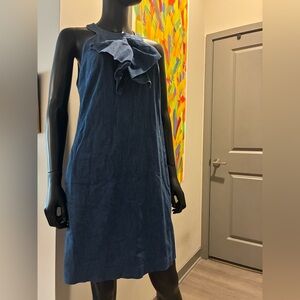 Banana Republic Strapless Blue Dress